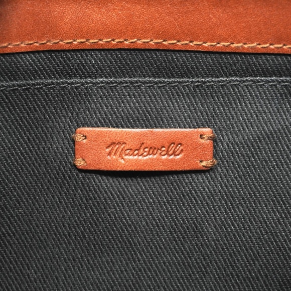 MADEWELL THE TRANSPORT FLAP SHOULDER BAG CROSSBODY LEATHER ENGLISH SADDLE - Picture 8 of 10